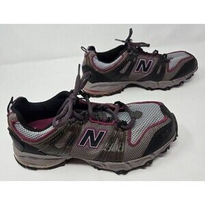 New Balance WT811PB Women's Sz 7.5 All Terrain Trail Running Shoes Gray Pink USA